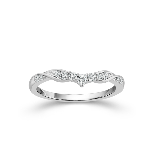 10KW Curved Diamond Wedding Band Kiefer Jewelers Lutz, FL