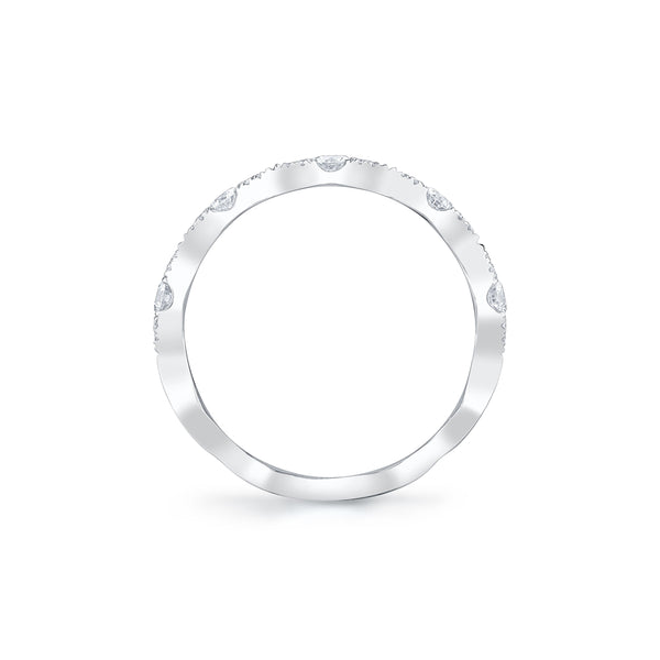 14KW 0.38CTW Diamond Pave Scalloped Band by Shy Creation Image 4 Kiefer Jewelers Lutz, FL