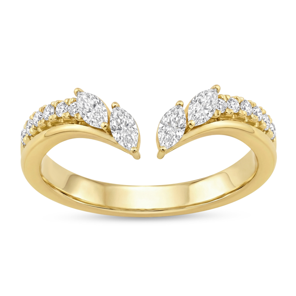 14KY 0.38CTW Marquise Diamond Open Wedding Band Kiefer Jewelers Lutz, FL