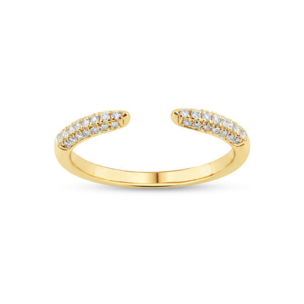 14KY 0.20CTW Diamond Pave Open Wedding Band Kiefer Jewelers Lutz, FL