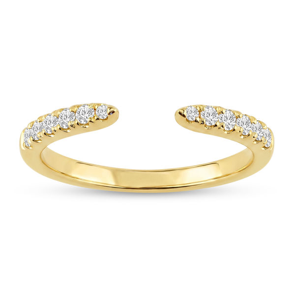 14KY 0.16CTW Diamond Prong Set Open Wedding Band Kiefer Jewelers Lutz, FL