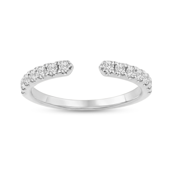 14KW .50CTW Diamond Prong Set Open Wedding Band Kiefer Jewelers Lutz, FL
