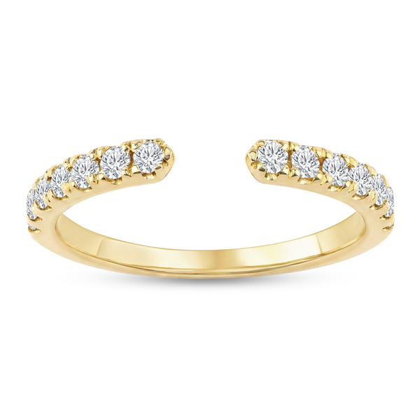 14KY 0.35CTW Diamond Prong Set Open Wedding Band Kiefer Jewelers Lutz, FL