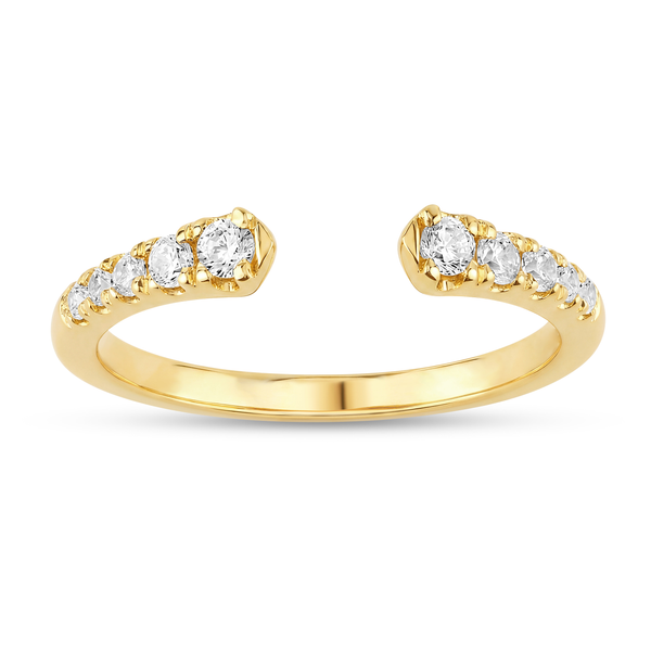 14KY 0.38CTW Graduated Diamond Open Wedding Band Kiefer Jewelers Lutz, FL