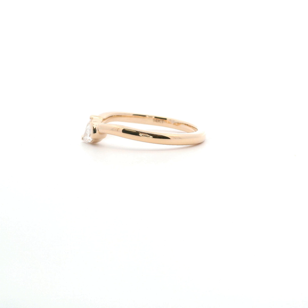 14KY 0.25CTW Pear Shape Diamond Open Wedding Band Image 3 Kiefer Jewelers Lutz, FL
