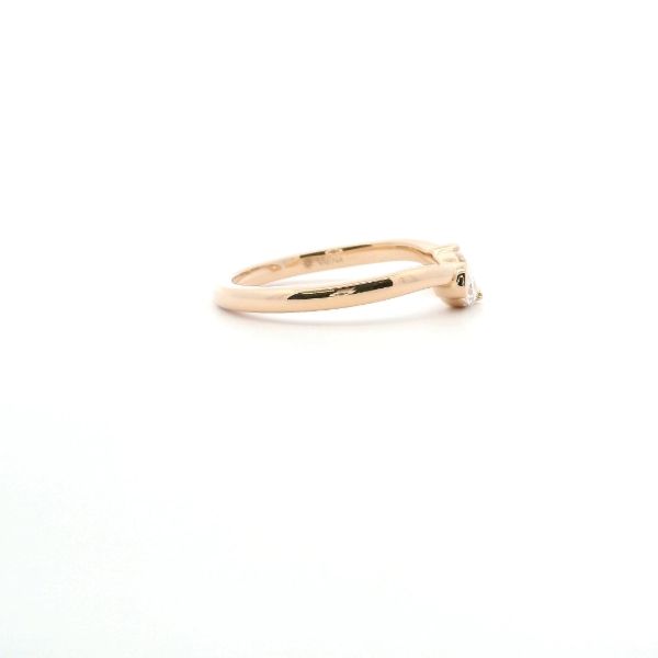 14KY .25CTW Pear Shape Diamond Open Wedding Band Image 4 Kiefer Jewelers Lutz, FL