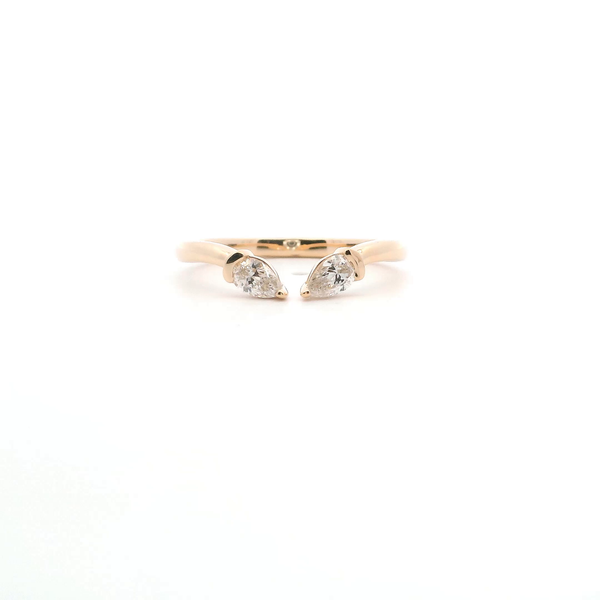 14KY 0.25CTW Pear Shape Diamond Open Wedding Band Kiefer Jewelers Lutz, FL