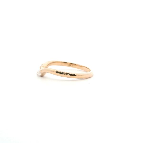 14KY .20CTW Marquise Diamond Open Wedding Band Image 3 Kiefer Jewelers Lutz, FL