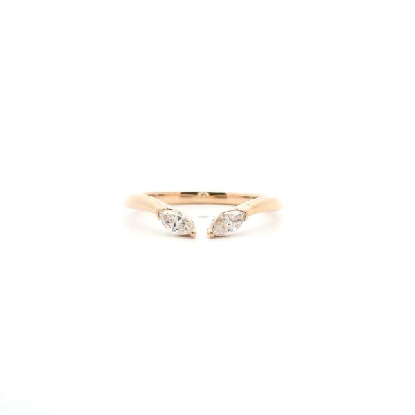 14KY .20CTW Marquise Diamond Open Wedding Band Kiefer Jewelers Lutz, FL