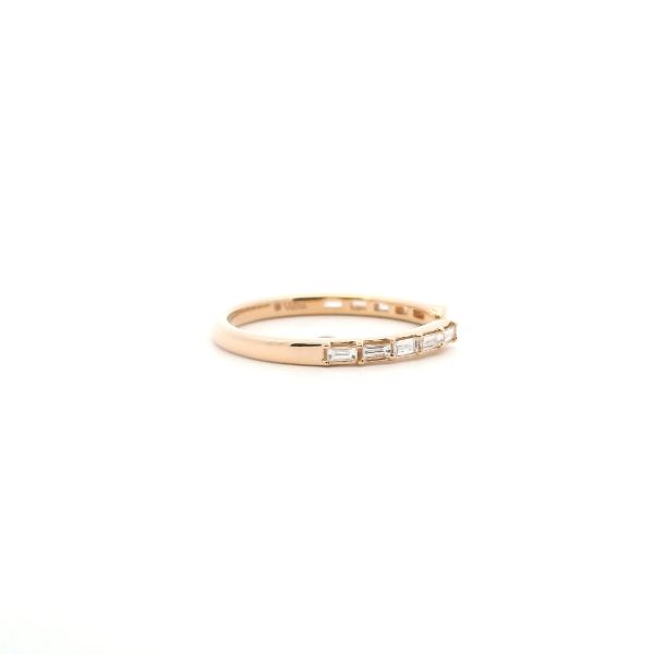 14KY .20CTW Bagguette Diamond Open Wedding Band Image 4 Kiefer Jewelers Lutz, FL