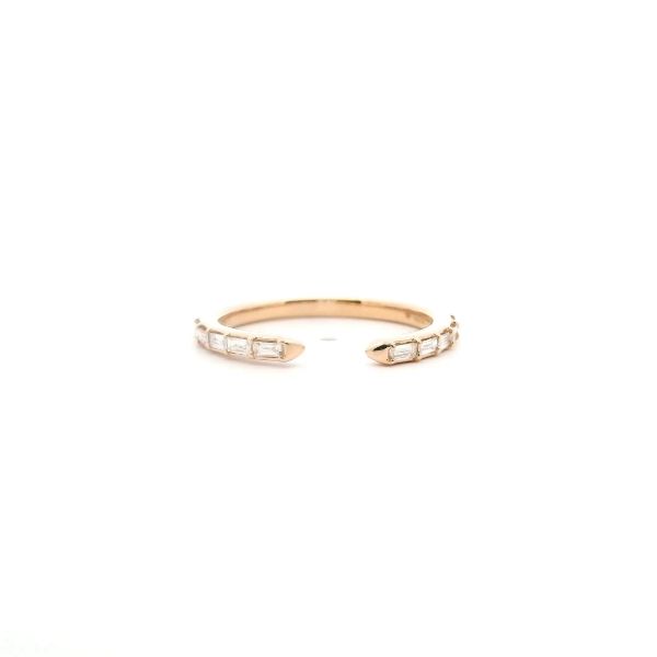 14KY .20CTW Bagguette Diamond Open Wedding Band Kiefer Jewelers Lutz, FL