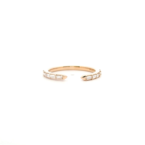 14KY 0.20CTW Bagguette Diamond Open Wedding Band Kiefer Jewelers Lutz, FL