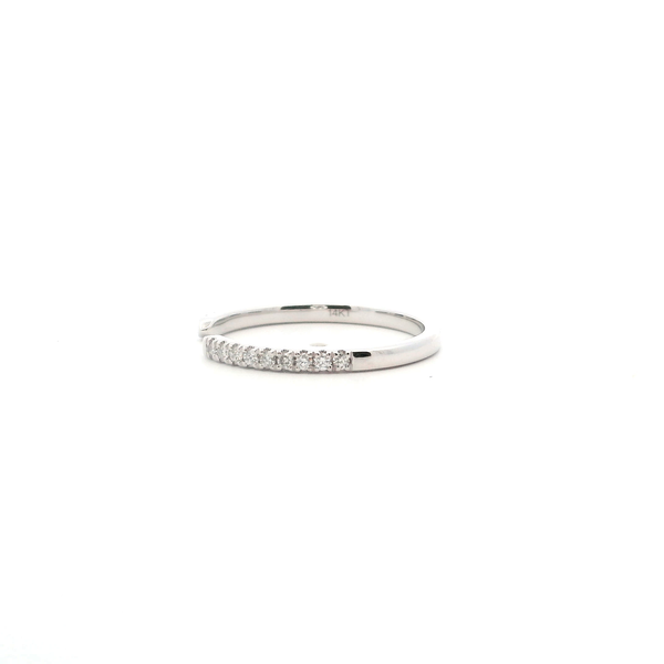 14KW 0.16CTW Diamond Prong Set Open Wedding Band Image 3 Kiefer Jewelers Lutz, FL