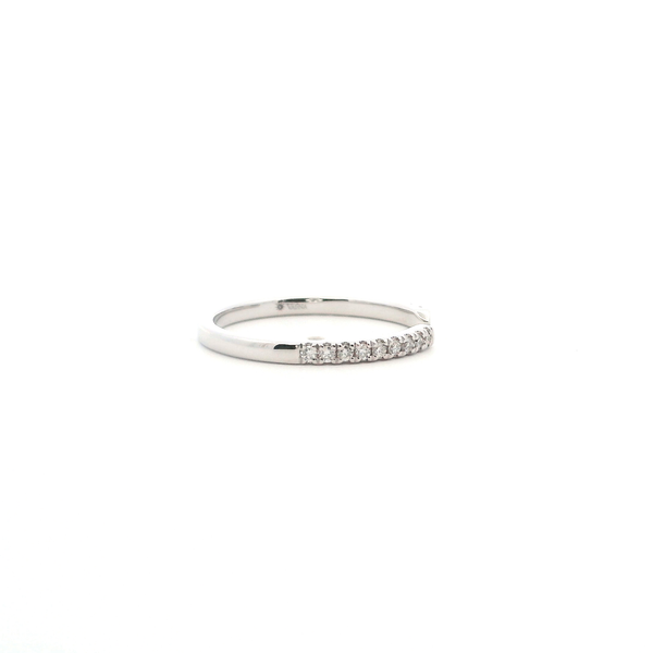 14KW 0.16CTW Diamond Prong Set Open Wedding Band Image 4 Kiefer Jewelers Lutz, FL