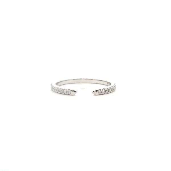 14KW .16CTW Diamond Open Wedding Band Kiefer Jewelers Lutz, FL