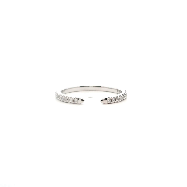 14KW 0.16CTW Diamond Prong Set Open Wedding Band Kiefer Jewelers Lutz, FL