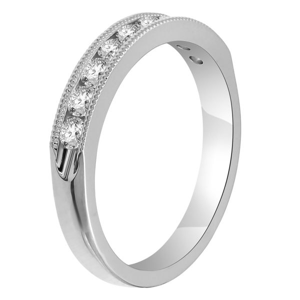 14K Diamond Milgrain Ring Image 2 Kiefer Jewelers Lutz, FL