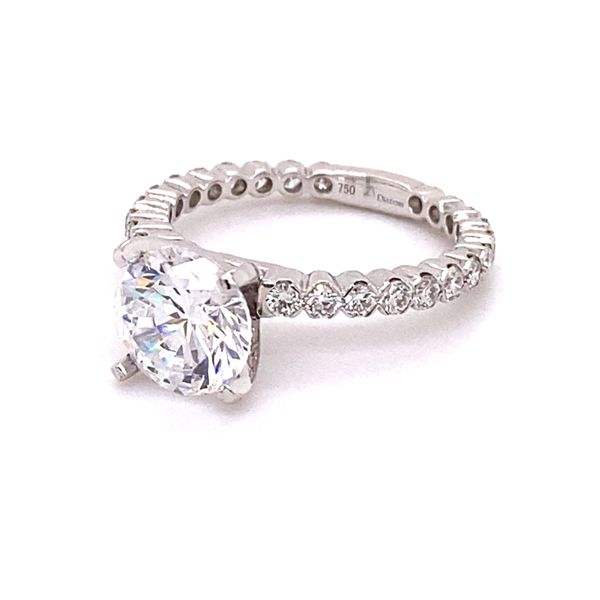 18K Eternity Diamond Engagement Ring Setting Image 3 Kiefer Jewelers Lutz, FL