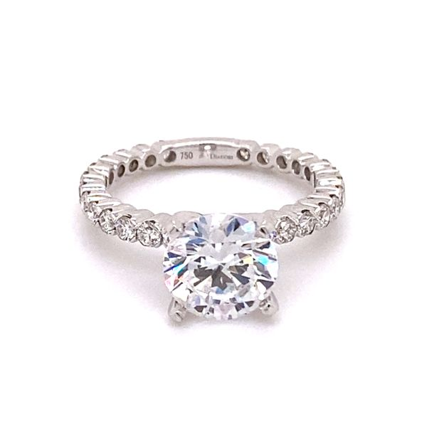 18K Eternity Diamond Engagement Ring Setting Kiefer Jewelers Lutz, FL