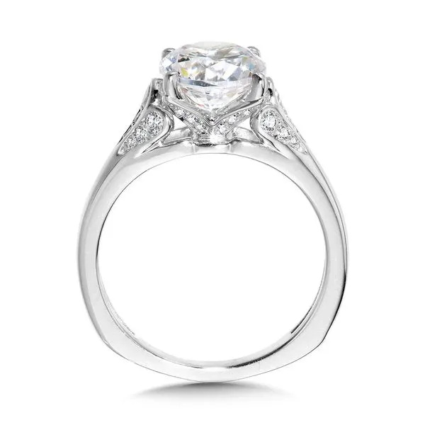 14K Tapered Diamond Engagement Ring Setting Image 2 Kiefer Jewelers Lutz, FL