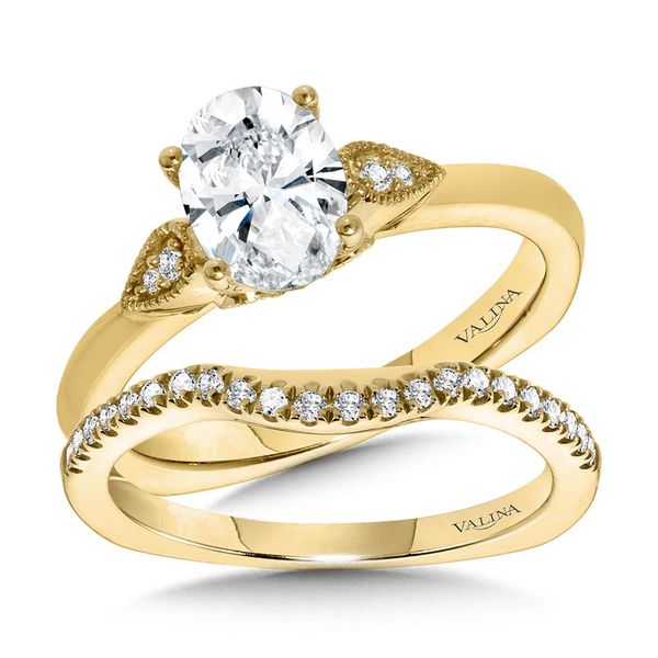 Valina Vintage Milgrain Beaded Oval Engagement Ring Mounting Image 3 Kiefer Jewelers Lutz, FL