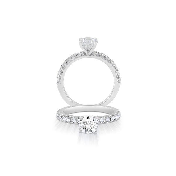 14KW .32ctw G-H/VS2 Diamond Semi Mount Engagement Ring Setting Kiefer Jewelers Lutz, FL