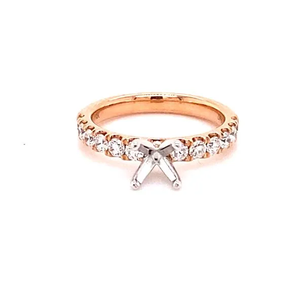 Rose Gold Diamond Engagement Ring Mounting Kiefer Jewelers Lutz, FL