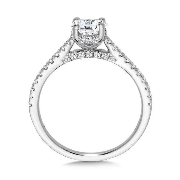 14K Valina Diamond Oval Engagement Ring Setting Image 2 Kiefer Jewelers Lutz, FL