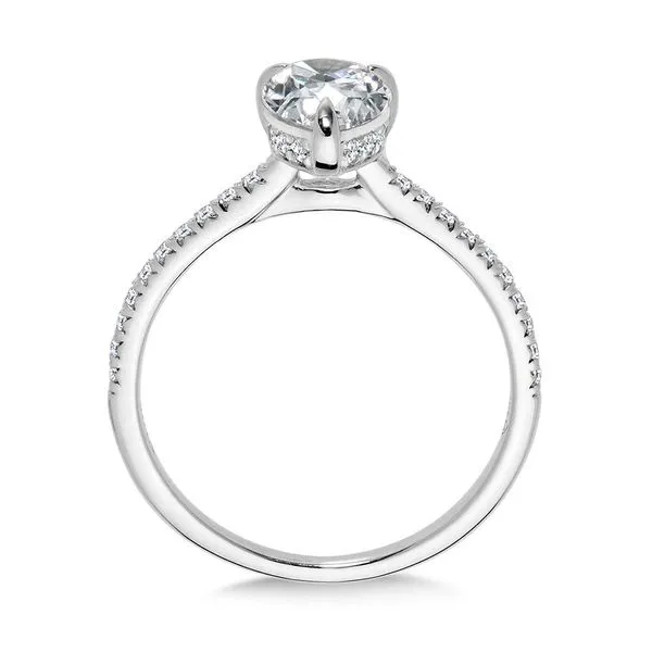 14K Valina Diamond Pear Engagement Ring Setting Image 2 Kiefer Jewelers Lutz, FL