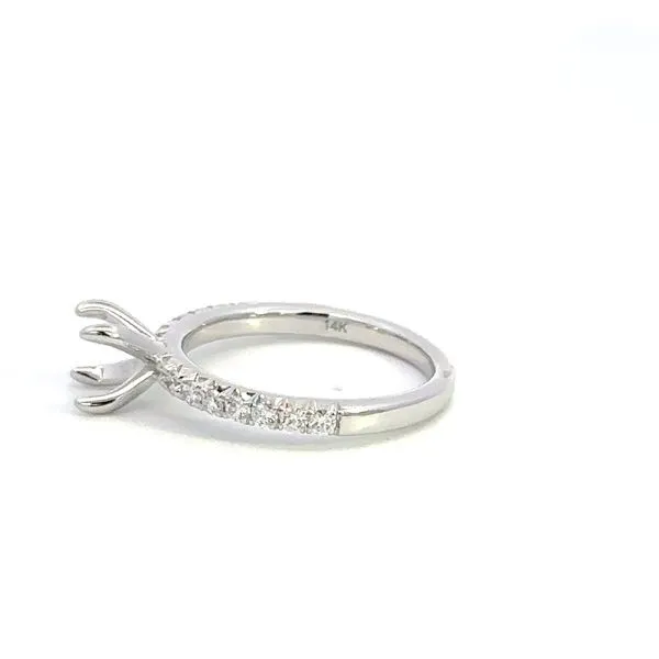 14K .42CTW Diamond Engagement Ring Setting Image 3 Kiefer Jewelers Lutz, FL