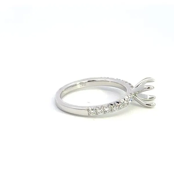 14K .42CTW Diamond Engagement Ring Setting Image 4 Kiefer Jewelers Lutz, FL