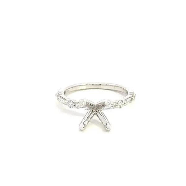14K Diamond Baguette Wedding Ring Setting Kiefer Jewelers Lutz, FL