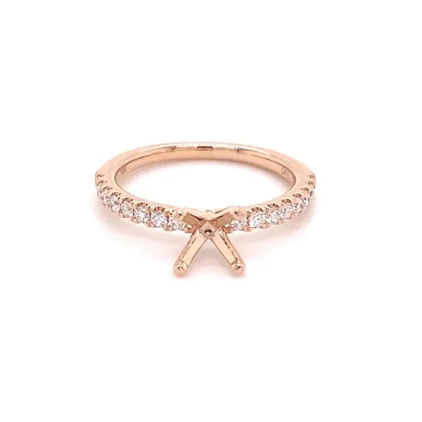 14K Gold Diamond Engagement Ring Setting Kiefer Jewelers Lutz, FL
