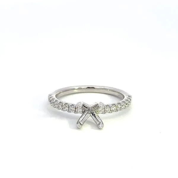 14K Diamond Engagement Ring Setting with 8MM Crown Kiefer Jewelers Lutz, FL
