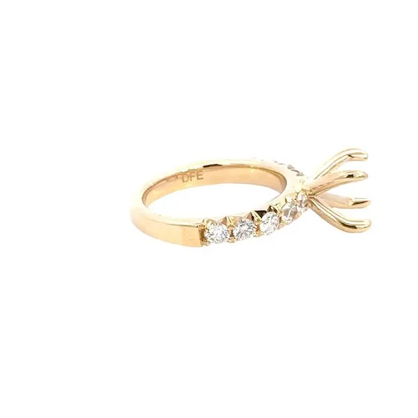 14K Diamond French Cut Engagement Ring Setting Image 3 Kiefer Jewelers Lutz, FL