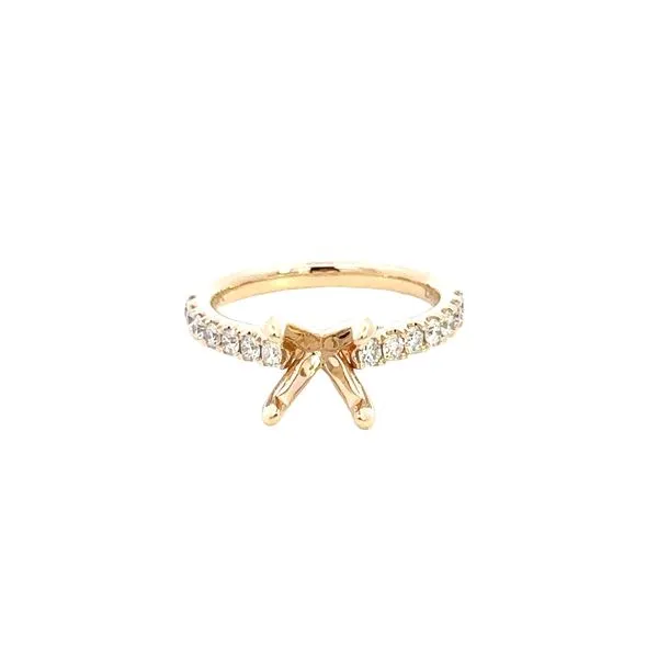 14K Diamond Fishtail Cathedral Engagement Ring Setting Kiefer Jewelers Lutz, FL