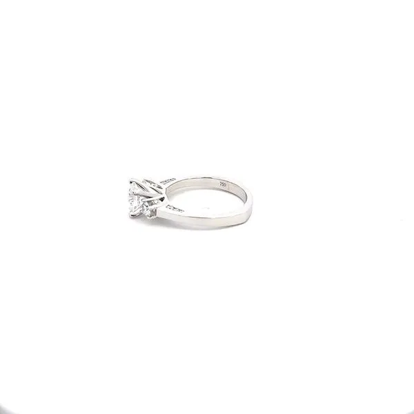 18KW .54CTW 3 Stone Diamond Engagement Ring Setting Image 4 Kiefer Jewelers Lutz, FL