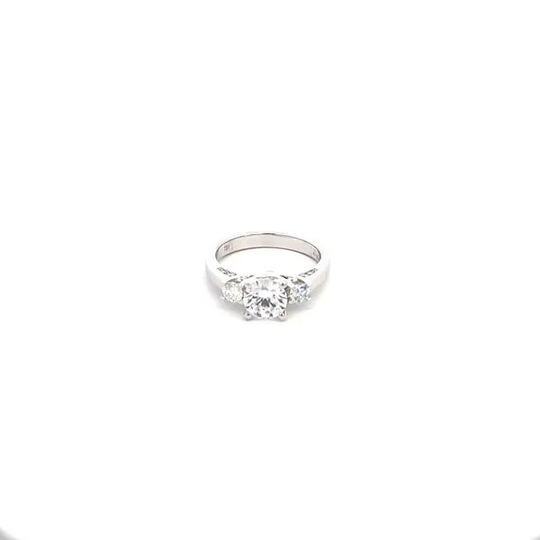 18KW .54CTW 3 Stone Diamond Engagement Ring Setting Kiefer Jewelers Lutz, FL