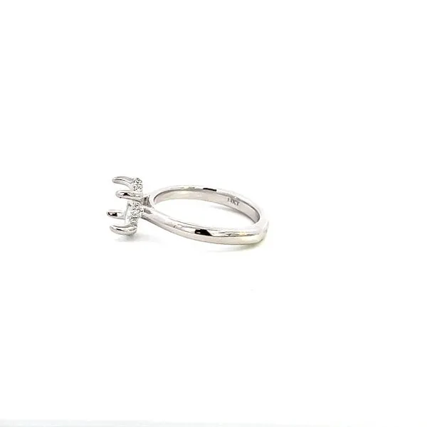 14K Hidden Halo Engagement Ring Setting Image 4 Kiefer Jewelers Lutz, FL