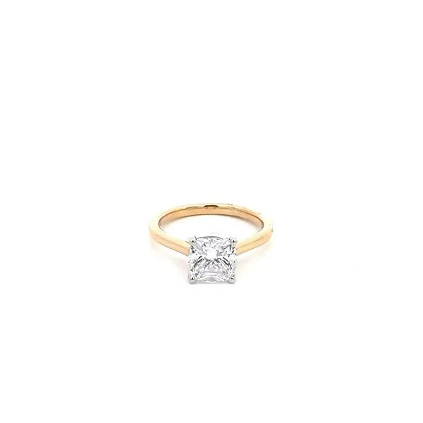 14K Two-Tone Solitaire Engagement Ring Setting Kiefer Jewelers Lutz, FL