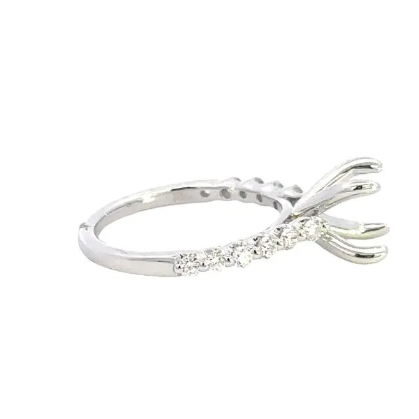 14KW .50CTW Diamond Engagement Semi-Mounting with Shared Prongs Image 3 Kiefer Jewelers Lutz, FL