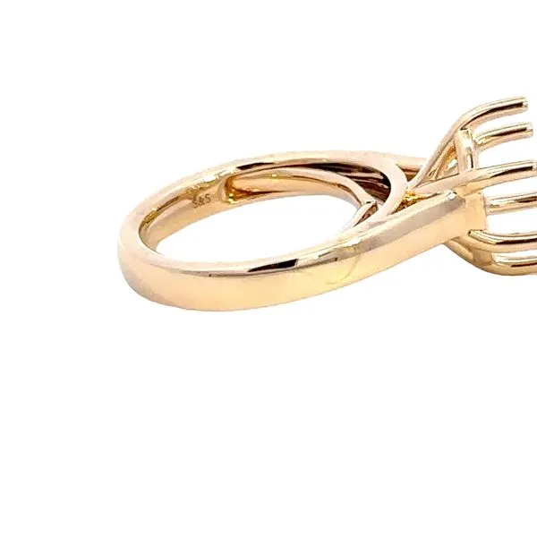 14K Expandable Solitaire Engagement Ring Setting Image 3 Kiefer Jewelers Lutz, FL