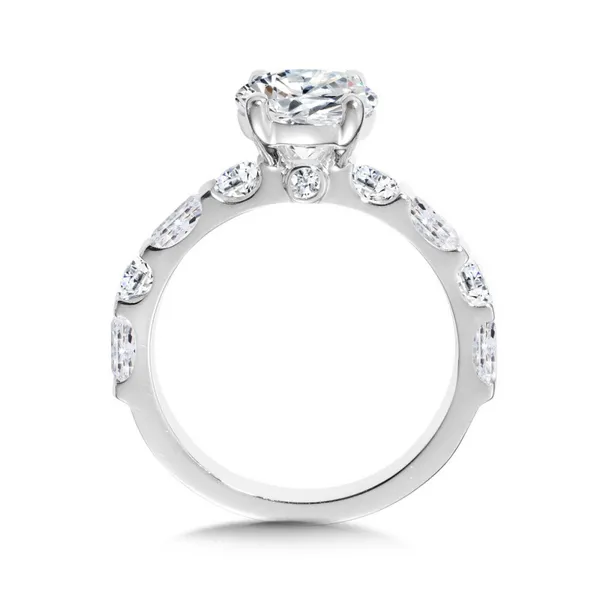 14KW 1.5CTW Diamond Semi-Mount Engagement Ring Image 2 Kiefer Jewelers Lutz, FL