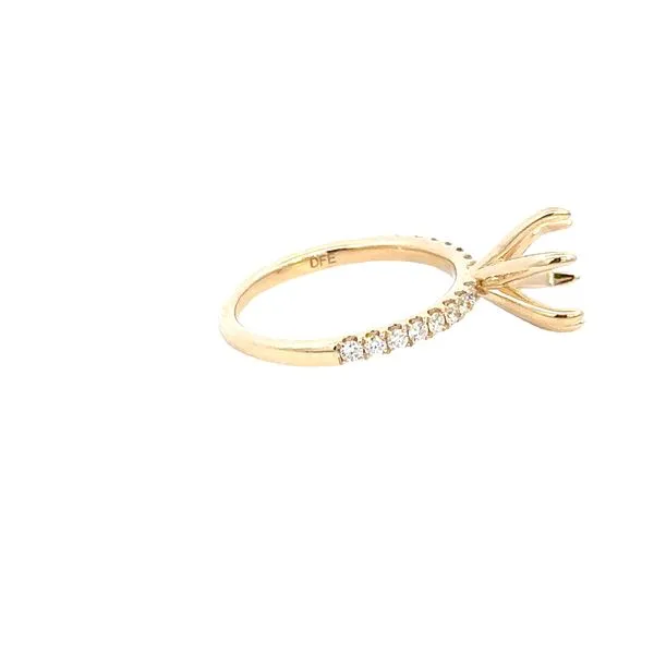 14K Diamond Fishtail Engagement Ring Setting Image 2 Kiefer Jewelers Lutz, FL