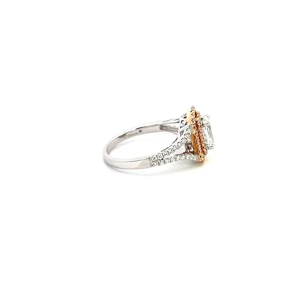 18KWR Pink/White Dia Semi Mount Image 3 Kiefer Jewelers Lutz, FL