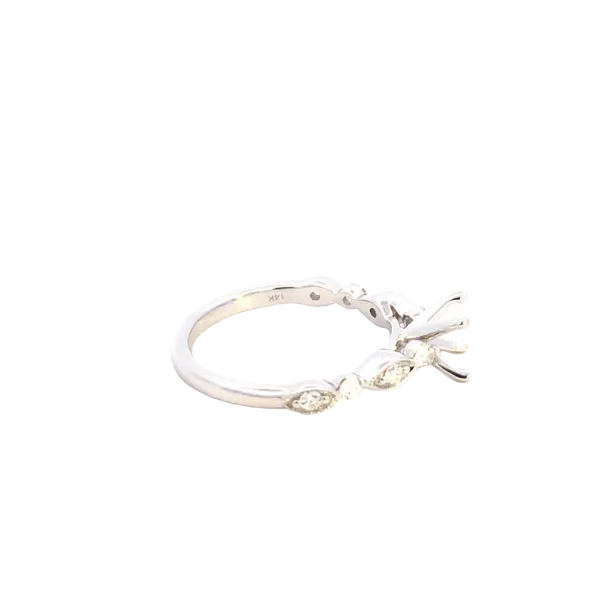 14KW Diamond Semi-Mount Engagement Ring Image 3 Kiefer Jewelers Lutz, FL