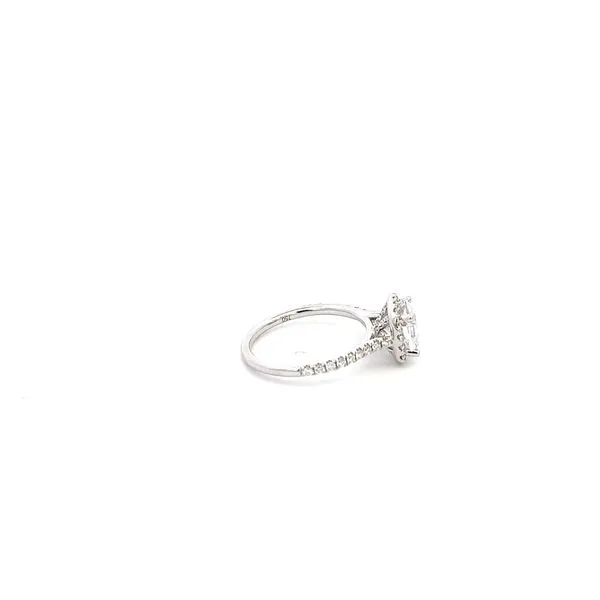 18K .48CTW Halo Engagement Ring Setting Image 3 Kiefer Jewelers Lutz, FL