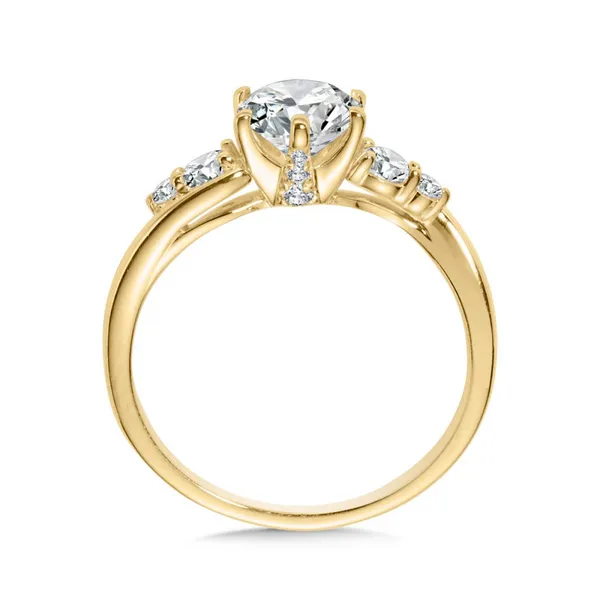 14KY .33CTW Diamond Semi-Mount Engagement Ring Image 2 Kiefer Jewelers Lutz, FL