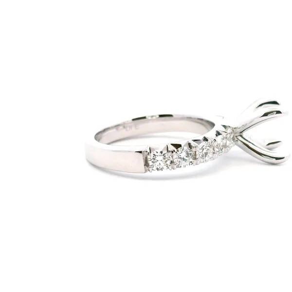 14KW 1CTW Diamond Semi-Mounting Engagement Ring Image 3 Kiefer Jewelers Lutz, FL