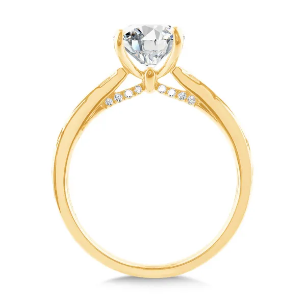 14KY Diamond Semi-Mount with Milgrain Detail by Valina Image 2 Kiefer Jewelers Lutz, FL